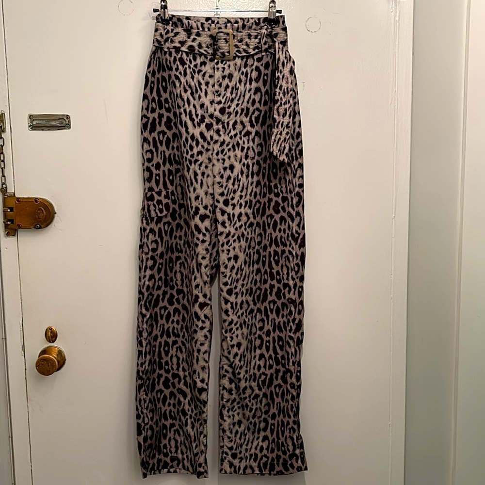 Little Moon Animal Print Trousers